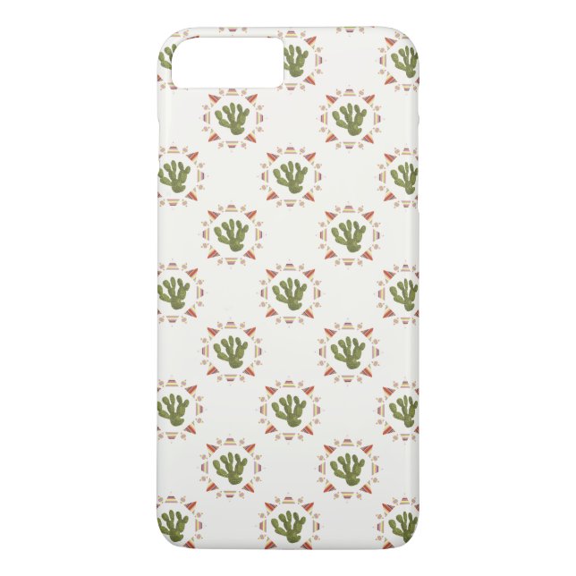 Funda De Case-Mate Para iPhone Colección de Llamarama | Cactus Circle (Reverso)