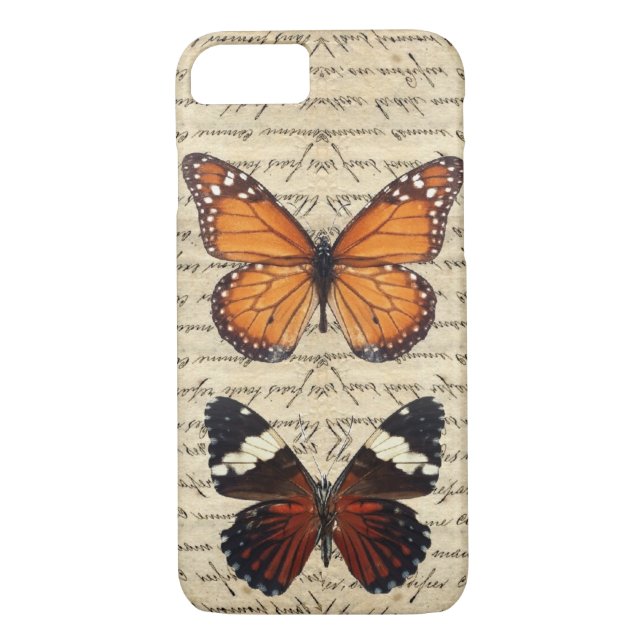 Funda De Case-Mate Para iPhone Colección de mariposas antiguas (Reverso)