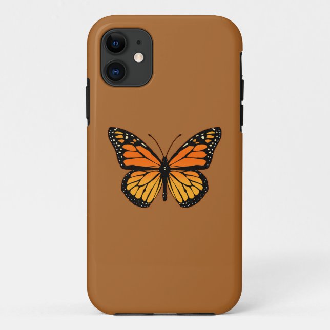 Funda De Case-Mate Para iPhone Colección de mariposas monarca (Reverso)