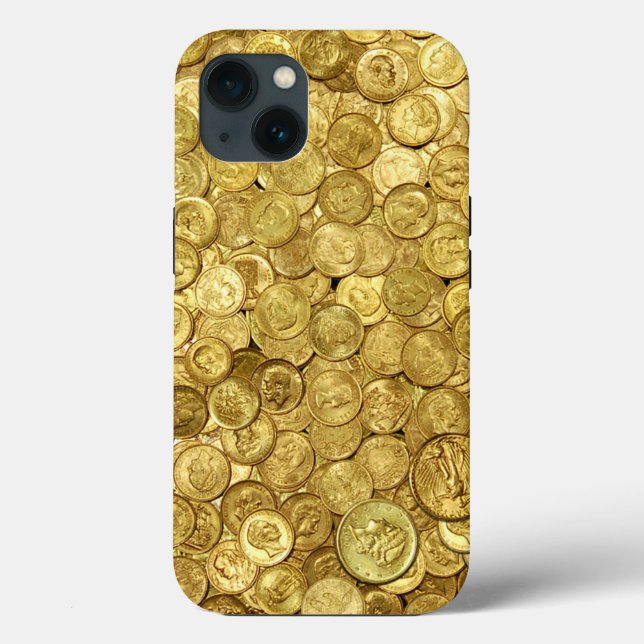 Funda De Case-Mate Para iPhone Colección de monedas de oro antiguas (Reverso )