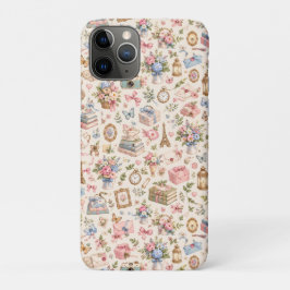 Funda Para iPhone 11 Pro Colección de regalos florales románticos vintage e