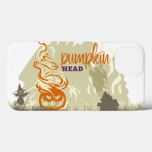 Funda Para iPhone 13 Colección de sellos de Halloween "Pumpkinhead"