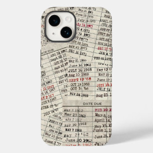Funda Para iPhone 14 De Case-Mate Colección de tarjetas de biblioteca antigua