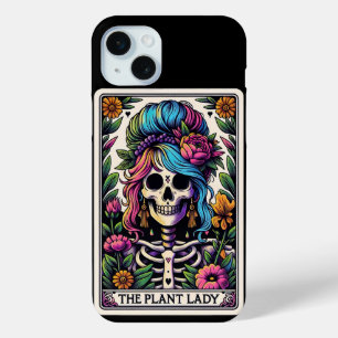 Funda Para iPhone 15 Mini Colección de tarjetas de la planta Lady Tarot