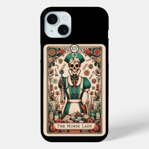Funda Para iPhone 15 Mini Colección de tarjetas Tarot de la vida de la enfer