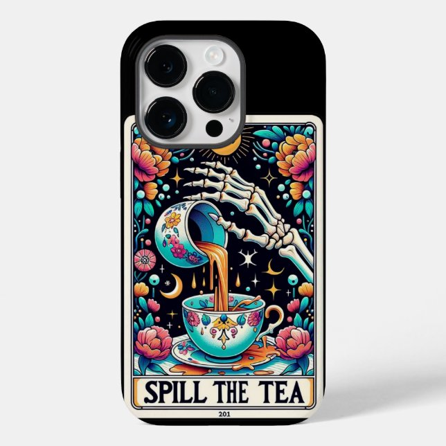 Funda De Case-Mate Para iPhone Colección de tarjetas Tea Tarot (Reverso )