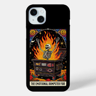 Funda Para iPhone 15 Mini Colección Emoster de Tarjeta Tarot de Fuego