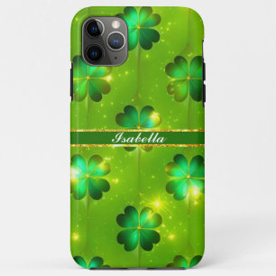 Funda Para iPhone 11 Pro Max Colección Green Popular St Patrick's Day Clover