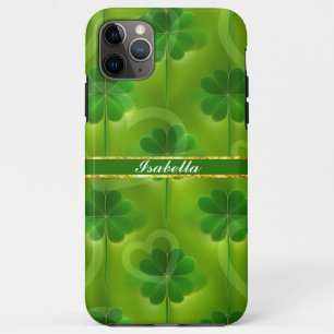 Funda Para iPhone 11 Pro Max Colección moderna de listas de colores verdes 4