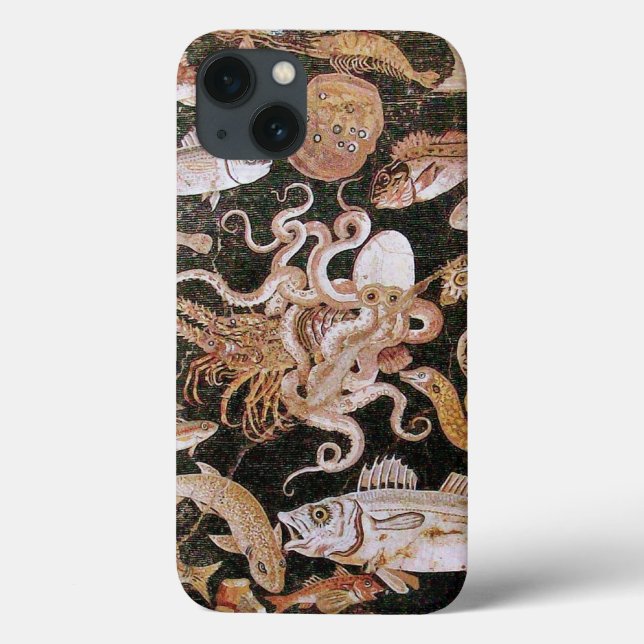 FUNDA DE Case-Mate PARA iPhone COLECCIÓN POMPEII / OCÉANO - ESCENA DE VIDA EN EL  (Reverso)