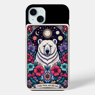 Funda Para iPhone 15 Mini Colección Tarot Deck del Espíritu del Oso Polar