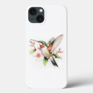Funda Para iPhone 13 Colibrí