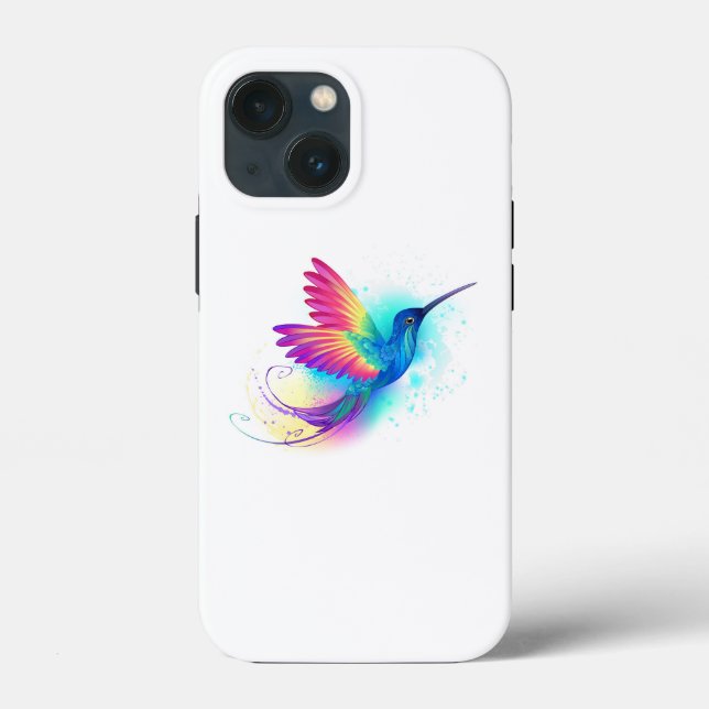 Funda De Case-Mate Para iPhone Colibrí arcoiris exótica (Reverso )