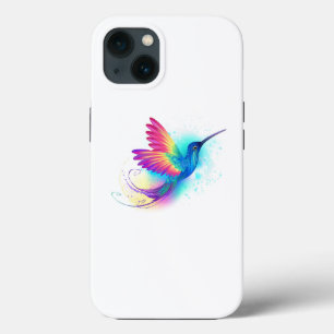 Funda Para iPhone 13 Colibrí arcoiris exótica