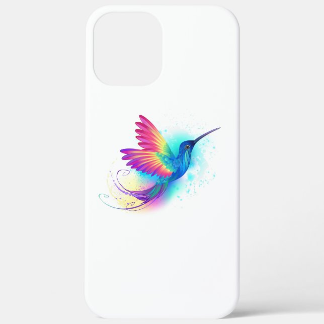 Funda De Case-Mate Para iPhone Colibrí arcoiris exótica (Reverso )