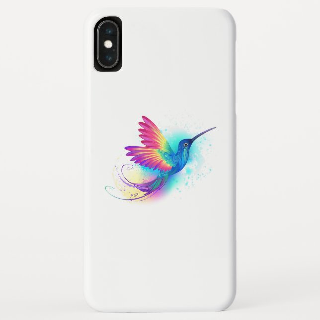 Funda De Case-Mate Para iPhone Colibrí arcoiris exótica (Reverso)