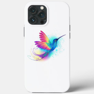 Funda Para iPhone 13 Pro Max Colibrí arcoiris exótica