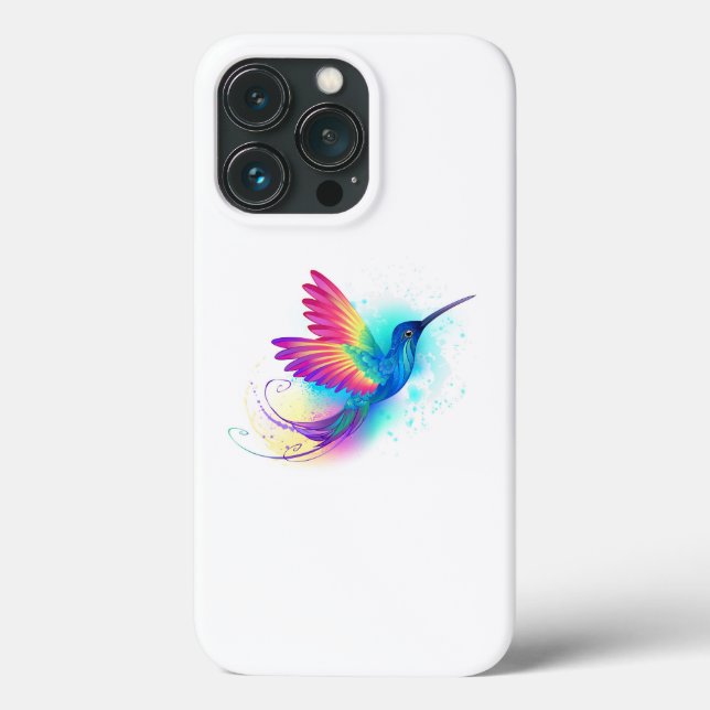 Funda De Case-Mate Para iPhone Colibrí arcoiris exótica (Reverso )