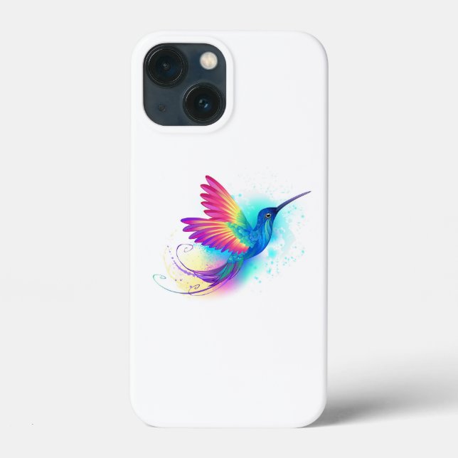 Funda De Case-Mate Para iPhone Colibrí Arcoíris Exótico (Reverso )