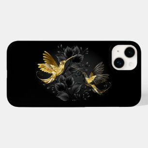 Funda Para iPhone 14 Plus De Case-Mate Colibrí negro y dorado