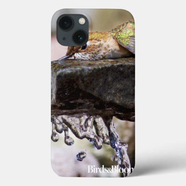 Funda De Case-Mate Para iPhone Colibrí que pone en agua (Reverso)