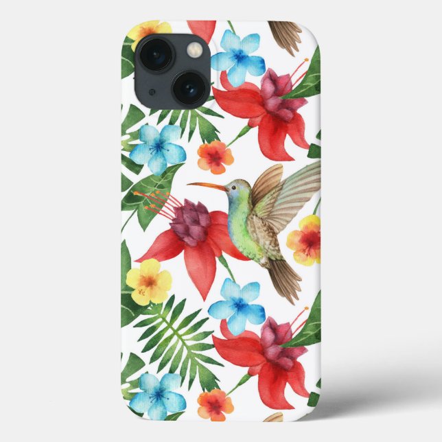 Funda De Case-Mate Para iPhone Colibrí tropical (Reverso)