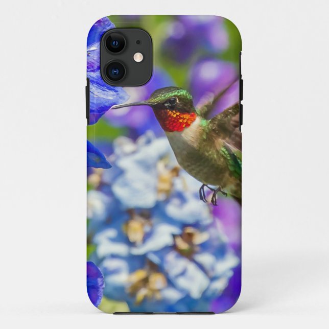 Funda De Case-Mate Para iPhone Colibrí Y Delfino (Reverso)