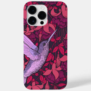 Funda Para iPhone 14 Pro Max De Case-Mate Colibrí y violeta de fucsia