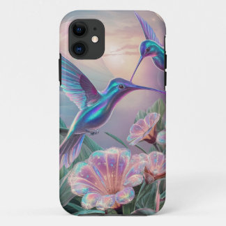Funda Para iPhone 11 Colibríes florales