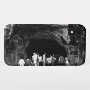 Funda Para iPhone XR Colina de brocado plegado vintage de China Guilin