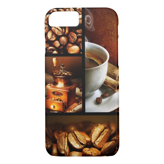 Funda De Case-Mate Para iPhone Collage 2 del café (Reverso)