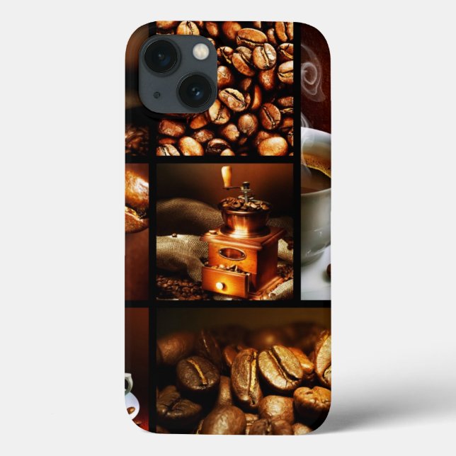 Funda De Case-Mate Para iPhone Collage 2 del café (Reverso)