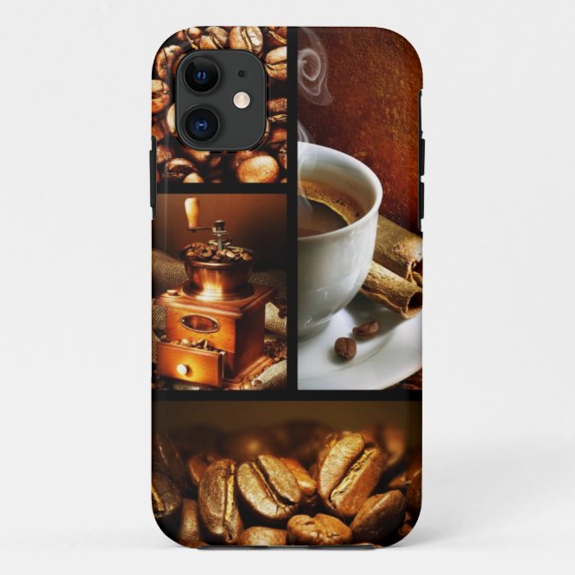 Funda De Case-Mate Para iPhone Collage 2 del café (Reverso)