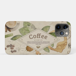 Funda Para iPhone 11 Pro Collage AcuarelaCafé