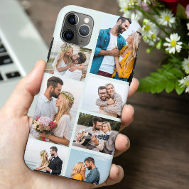 Funda Para iPhone 11 Pro Max Collage de 7 fotos de Seafoam de moda