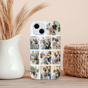 Funda Para iPhone 15 Collage de fotos 10 personalizado