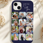 Funda Para iPhone 14 Plus De Case-Mate Collage de fotos 12 Cuadrícula de imágenes que ama<br><div class="desc">Estuche de iphone de collage de fotos moderno con 12 de tus fotografías favoritas. Está escrito con Loving Life contigo, perfecto para recuerdos felices con amigos y familia. La plantilla de fotos muestra automáticamente sus fotografías en formato cuadrado con esquinas redondeadas, dispuestas en forma de cuadrícula fotográfica. La cubierta del...</div>
