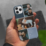 Funda Para iPhone 15 Pro Max Collage de fotos de bloque de color 3 | Mejor Papá<br><div class="desc">El estuche de teléfono Sleek photo collage presenta tres de tus fotos favoritas en un diseño cuadriculado con cuadrados azules contrastantes. Personalice el mensaje de su personalizado con letras blancas. Dé al máximo holgazán con un nuevo estuche de teléfono fotográfico. Estos son regalos perfectos para cualquier padre. ¡Un regalo que...</div>