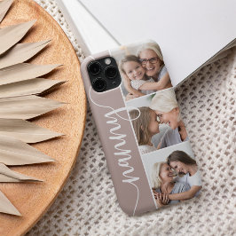 Funda Para iPhone 13 Collage de fotos de la abuela con guión de nana