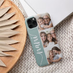 Funda Para iPhone 13 Collage de fotos de las Abuelas de Nani Script<br><div class="desc">Celebra su condición de abuela con este caso especial de teléfono que incluye tres preciadas fotos de su nieta,  nieto o nietos. El apodo "Nani" aparece a la izquierda en elegantes letras de caligrafía para un toque personal único.</div>