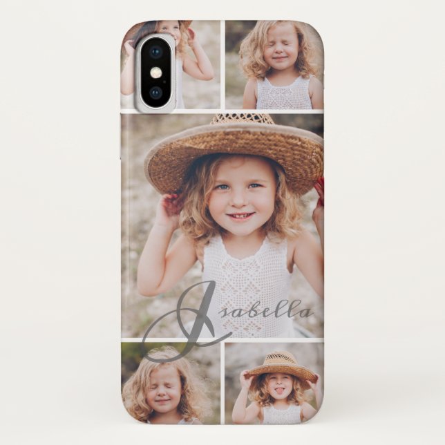 Funda De Case-Mate Para iPhone Collage de fotos de Recuerdos (Reverso)