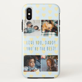 Funda Para iPhone X Collage de fotos del Día 4 del Padre Te quiero pap