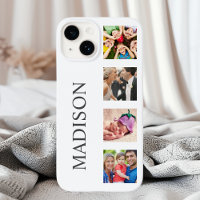 Collage de fotos familiar personalizado blanco per