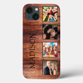 Funda Para iPhone 13 Collage de fotos familiar personalizado recuperó m