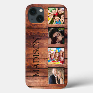 Funda Para iPhone 13 Collage de fotos familiar personalizado recuperó m