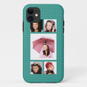 Funda Para iPhone 11 Collage de fotos femenino lindo del trullo 5