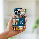 Funda Para iPhone 15 Pro Max Collage de fotos inicial monograma moderno<br><div class="desc">Estuche moderno Monograma Collage de fotos inicial para iPhone</div>