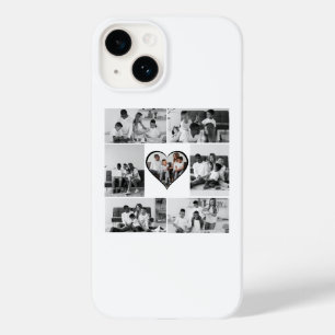 Funda Para iPhone 14 De Case-Mate Collage de fotos negro y blanco 7