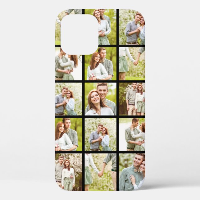 Funda De Case-Mate Para iPhone Collage de fotos Personalizado (Reverso )
