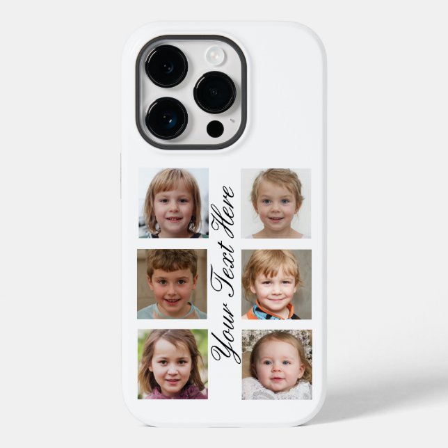Funda De Case-Mate Para iPhone Collage de fotos personalizado (Reverso )
